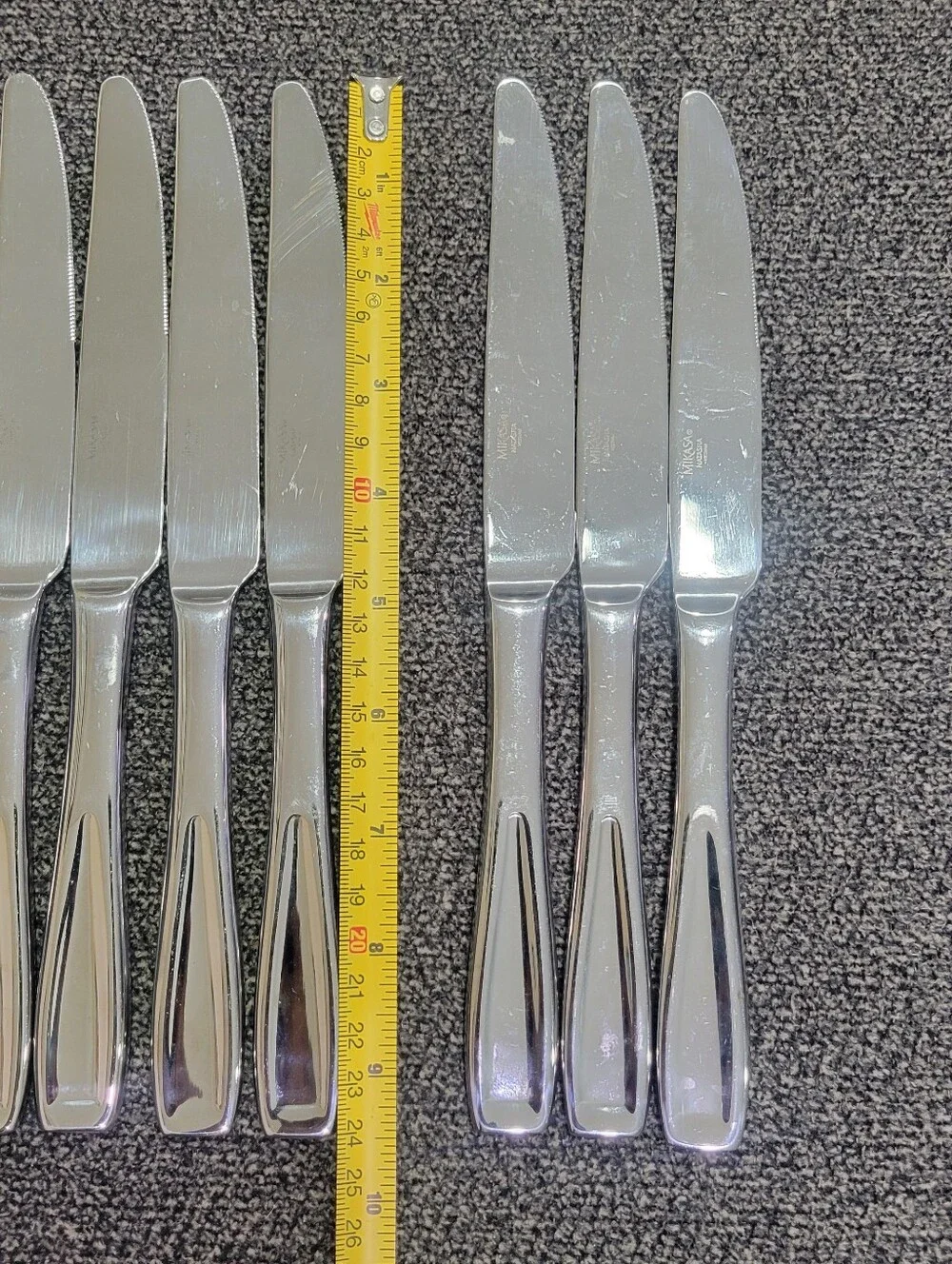 Mikasa NATASHA Stainless 18/10 Glossy Silverware Knife Flatware (7)